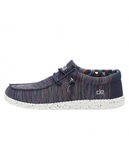 Мужские мокасины Hey Dude Wally Sox Blue Orange 110352632