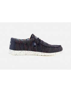 Мужские мокасины Hey Dude Wally Sox Blue Orange 110352632