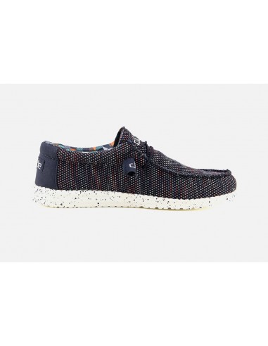 Мужские мокасины Hey Dude Wally Sox Blue Orange 110352632