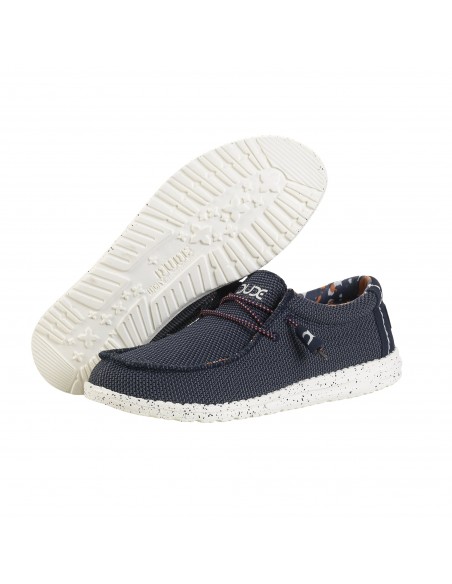 Мужские мокасины Hey Dude Wally Sox Blue Multi 110352611