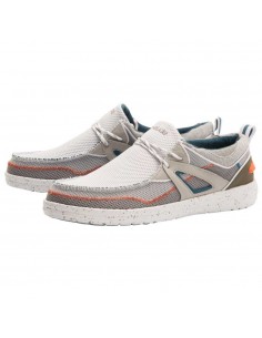 Мужские мокасины Hey Dude Wally Storm White Grey 112230105 2