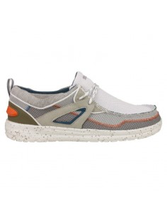Мужские мокасины Hey Dude Wally Storm White Grey 112230105