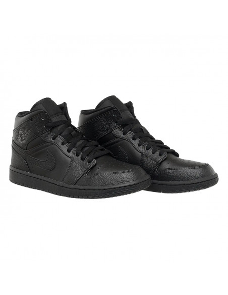 Air Jordan 1 Mid Triple Black 554724-091