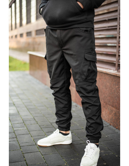 Мужские штаны Карго SoftShell Extrime Black