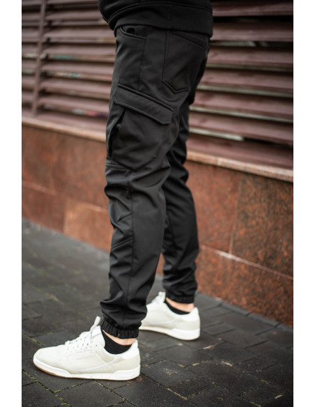 Мужские штаны Карго SoftShell Extrime Black