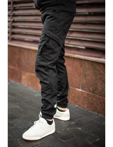 Мужские штаны Карго SoftShell Extrime Black