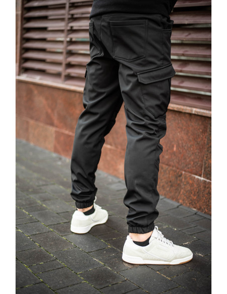 Мужские штаны Карго SoftShell Extrime Black