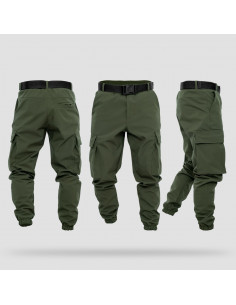 Брюки мужские карго зимние Soft Shell на флисе хаки 2