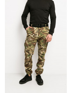 Штаны мужские тактические Softshell Extrime Multicam карго брюки зимние на флисе мультикам 2
