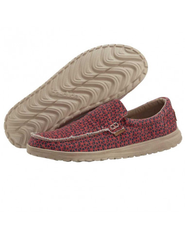 Мокасины Hey Dude Mikka Print Geometric Red 150306826