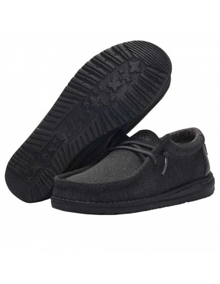Мокасины Hey Dude Wally Sox Micro Total Black 150204942