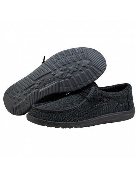 Мокасины Hey Dude Wally Sox Micro Total Black 150204942