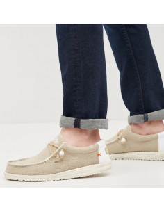 Мокасины Hey Dude Wally Braided Off-White 110620128 2