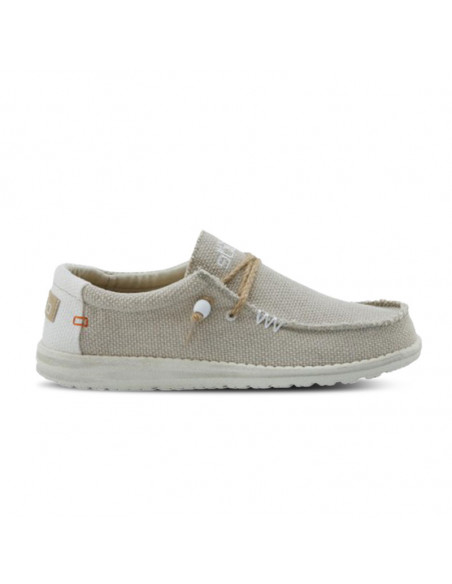 Мокасины Hey Dude Wally Braided Off-White 110620128