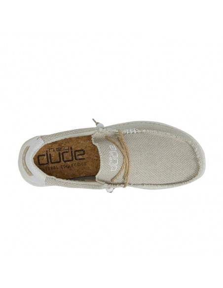 Мокасины Hey Dude Wally Braided Off-White 110620128