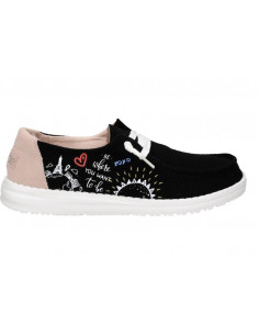 Мокасины женские Hey Dude Wendy Doodle Black 121414892 2