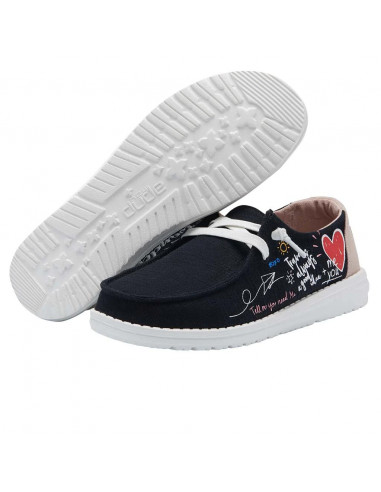 Мокасины женские Hey Dude Wendy Doodle Black 121414892