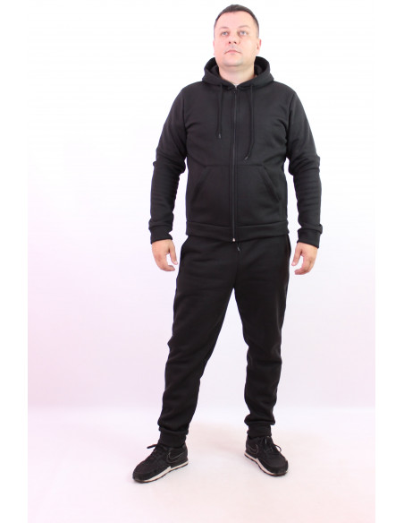 Мужской спортивный костюм "Baza" флис Black